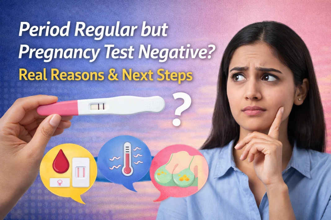 Period Regular but Pregnancy Test Negative? Real Reasons & Next Steps