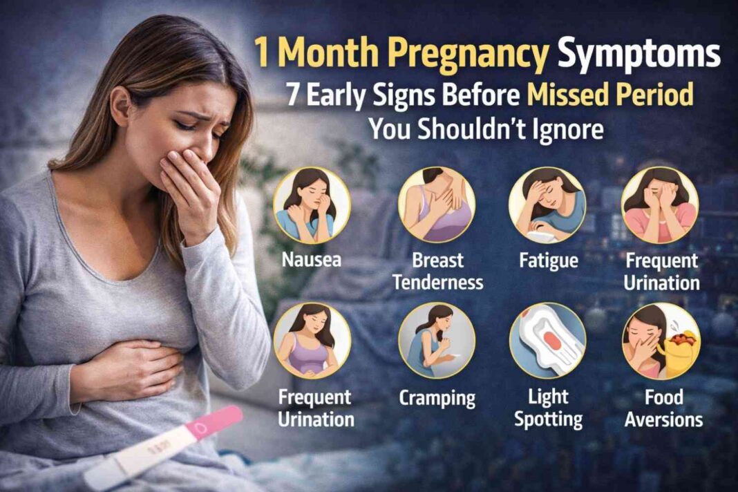 1 Month Pregnancy Symptoms – 7 Early Signs Before Missed Period You Shouldn’t Ignore